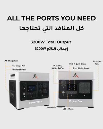 محطة الطاقة القوية 3200 واط