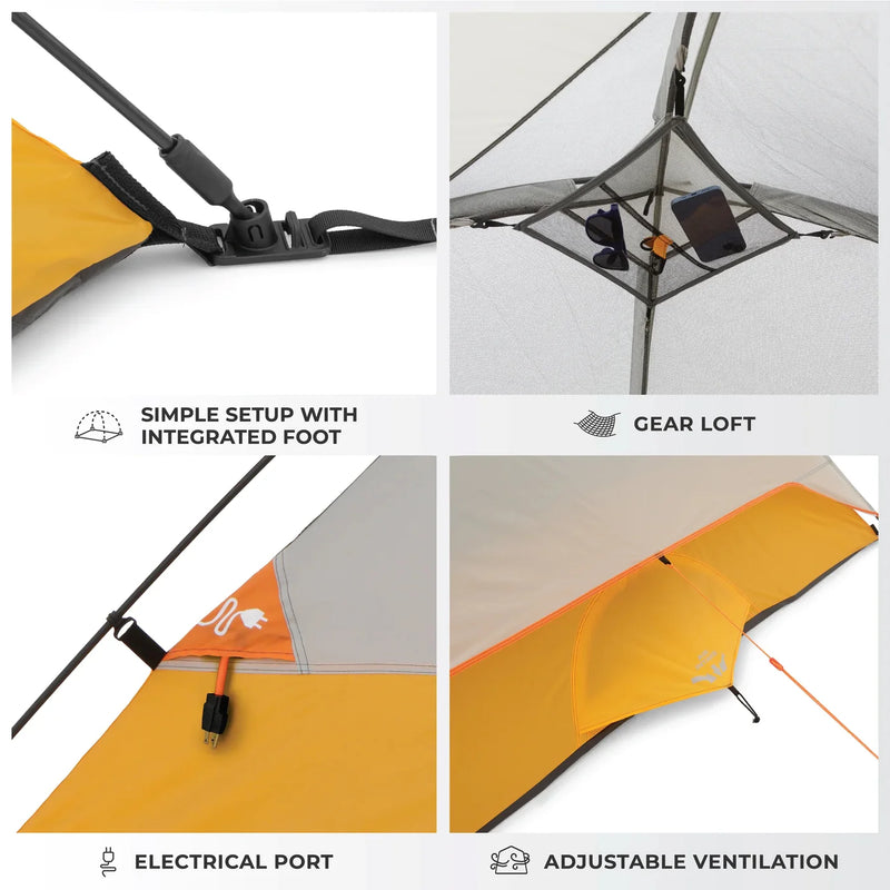 خيمة تخييم  3 أشخاص – قبة 213 × 213 سم