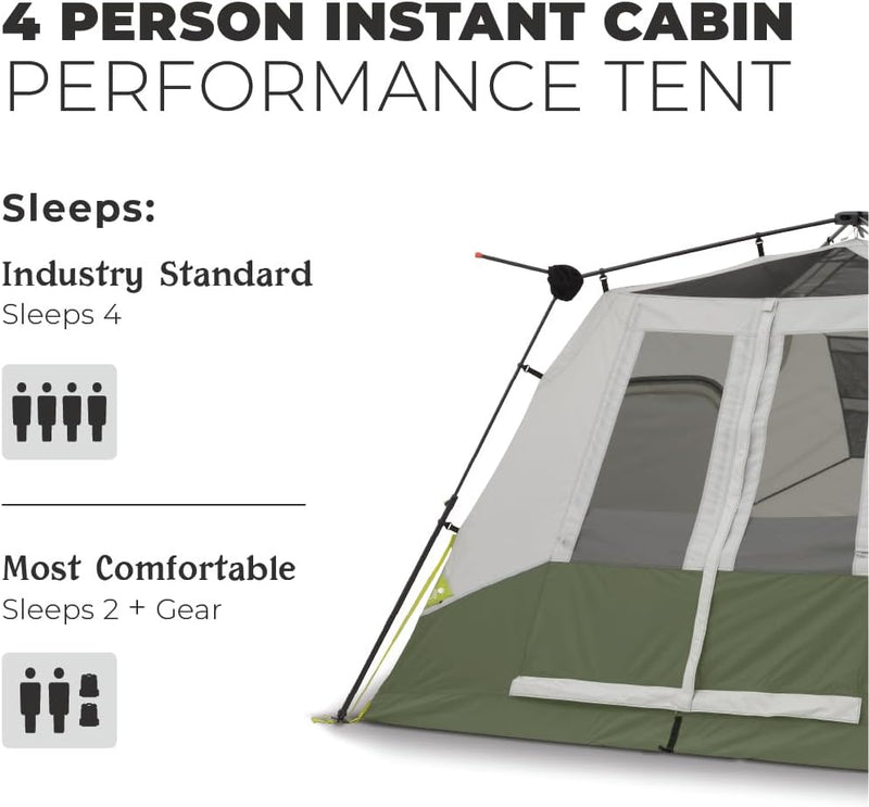 خيمة – 4 أشخاص – 20.32×17.78 سم (8×7 إنش)