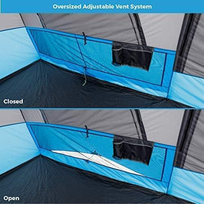 خيمة  مضيئة  9 أشخاص – 4.27×2.74×1.98 م (14×9 قدم)