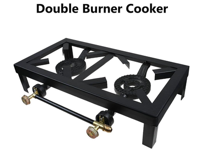 موقد غاز محمول مزدوج الشعلات