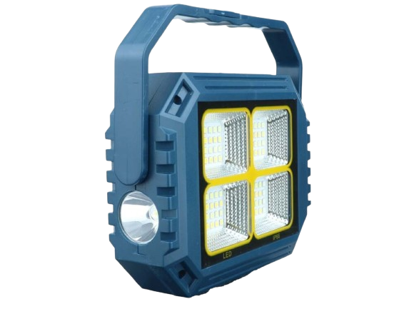 مصباح كشاف شمسي محمول – بإضاءة قوية ومقبض علوي