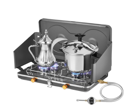 موقد غاز مزدوج الشعلة 20000 واط قابل للطي