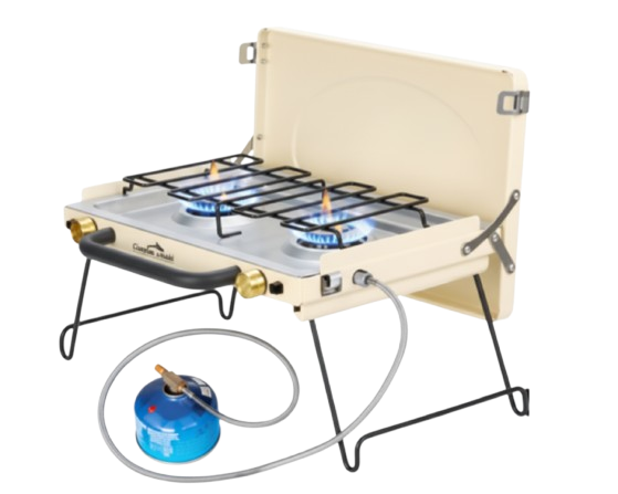 موقد تخييم محمول مزدوج الشعلة – 7000 واط
