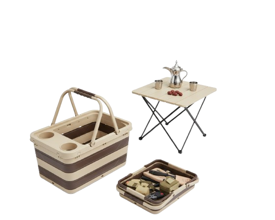 سلة تخزين قابلة للطي بسعة 30 لتر