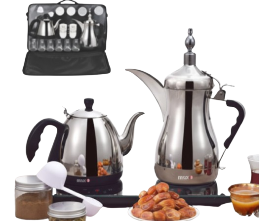 صانعة القهوة العربية والشاي الرقمية  (1 لتر + 0.6 لتر)