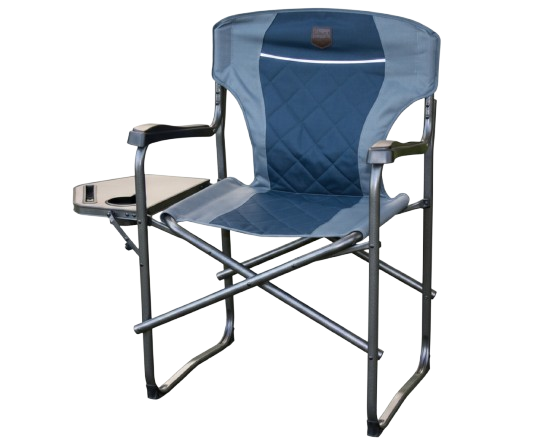 كرسي تخييم قابل للطي مع طاولة جانبية