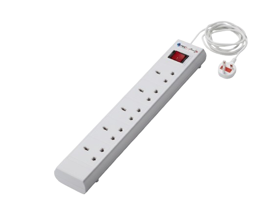 (3 متر)مقبس تمديد كهربائي  خمس مخارج مع حماية