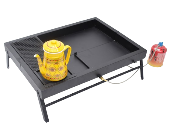 موقد شواء 2 في 1 ع الغاز والفحم –70×50×21 سم