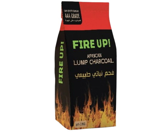 "FIRE UP" – فحم نباتي طبيعي– 3 كغ