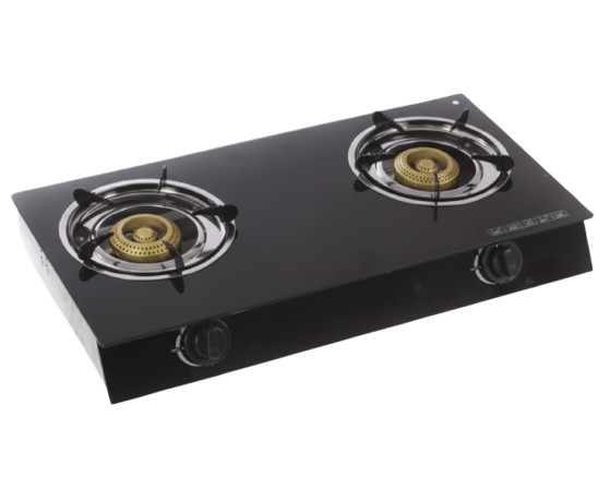 موقد غاز ب 2 شعالات  – ستانلس ستيل مع إشعال ذاتي