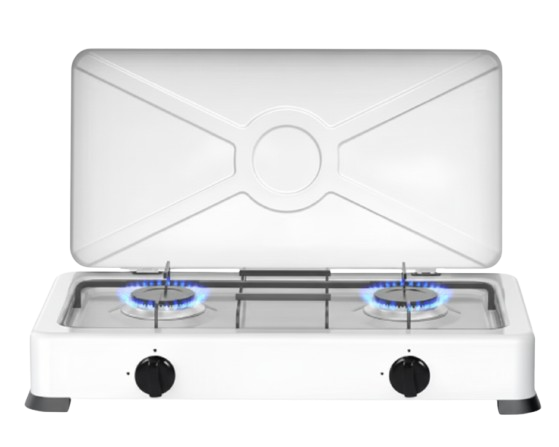موقد غاز  بـ2 شعلات – للاستخدام المنزلي والتخييم