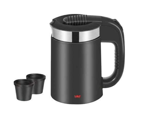 غلاية كهربائية مع كوبين  – سعة 500 مل، قوة 1100 واط