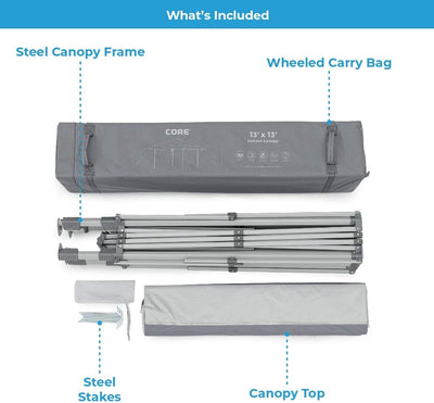 مظلة 13×13 قدم (3.96 × 3.96 م)