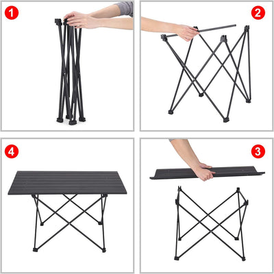 Folding picnic table