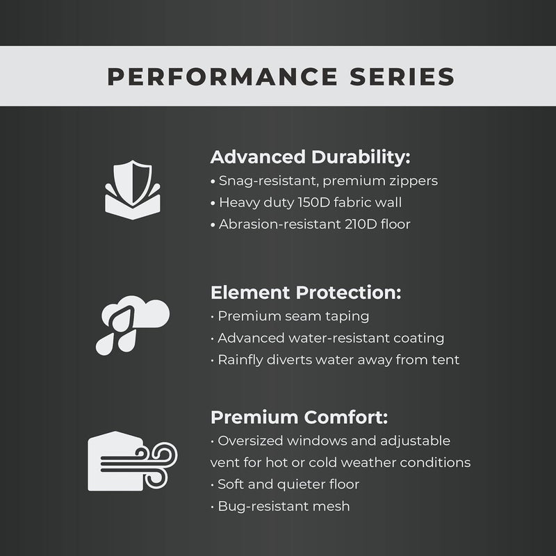 خيمة  – 8 أشخاص – 101.6×120×20.3 سم