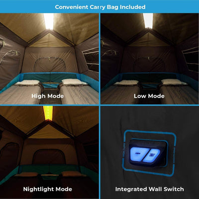 خيمة  مضيئة 6 أشخاص – 2.74×3.35×1.83 م