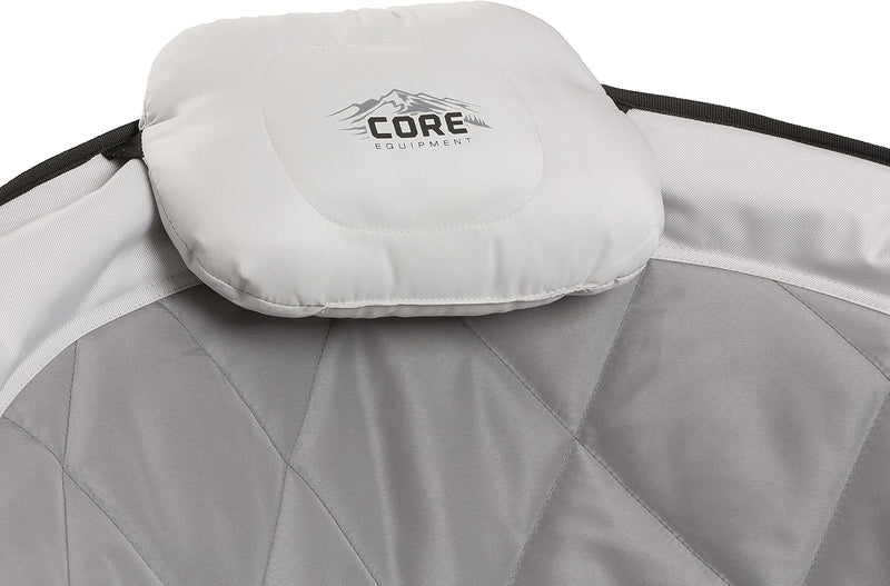 كرسي على شكل قمر مبطن 101.6 × 73.7 × 94 سم