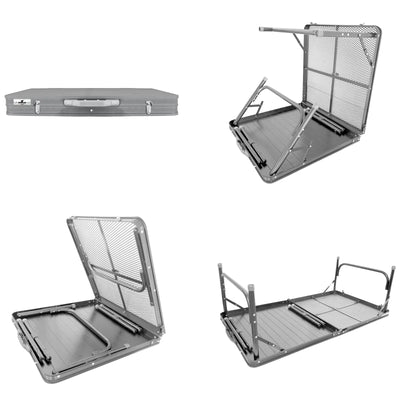 Aluminum foldable picnic table