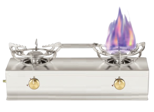 موقد غاز محمول مزدوج الشعلة