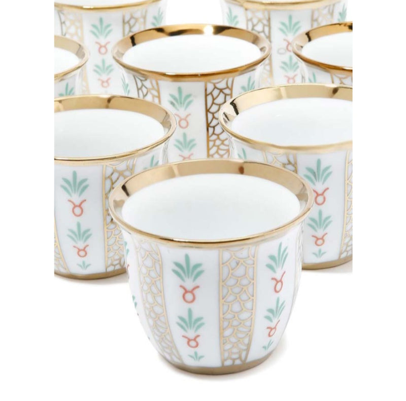 Tea and coffee cup set - decorated