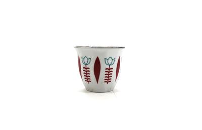 A set of coffee cups decorated with Arabic letters - 12 cups