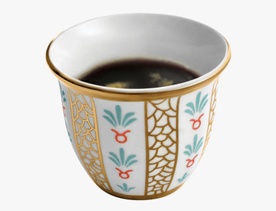 Tea and coffee cup set - decorated