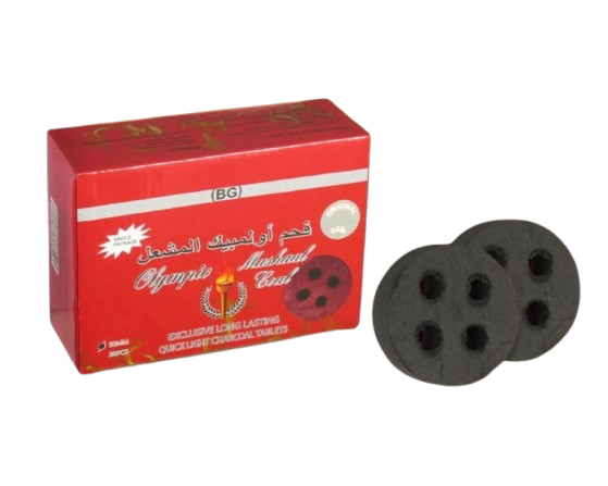فحم ألومبيك سريع الاشتعال – 20 قطعة – 50 مم