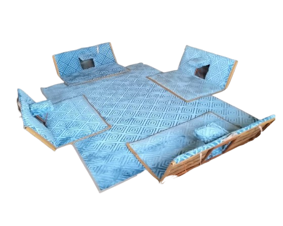 جلسة ملكية زرقاء مبطنة ومقاومة للماء