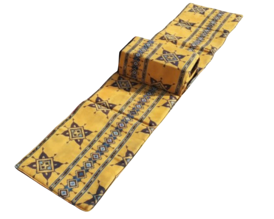 مدّة صفراء منقشة (200 × 42 × 21 سم)