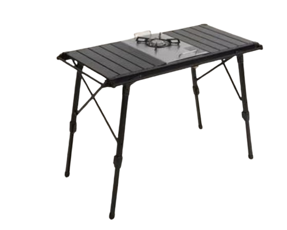 طاولة الرحلات مع موقد قابلة للطي