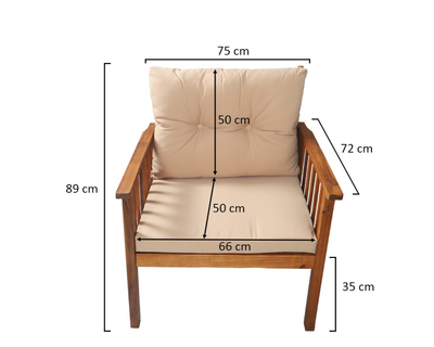 طقم طاولة مستطيلة و كرسيين مفرد وكرسي مزدوج