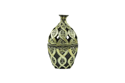 Golden incense burner vase design