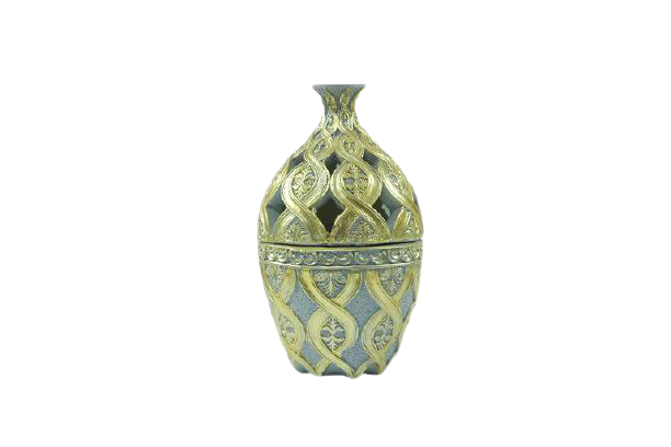 Golden incense burner vase design