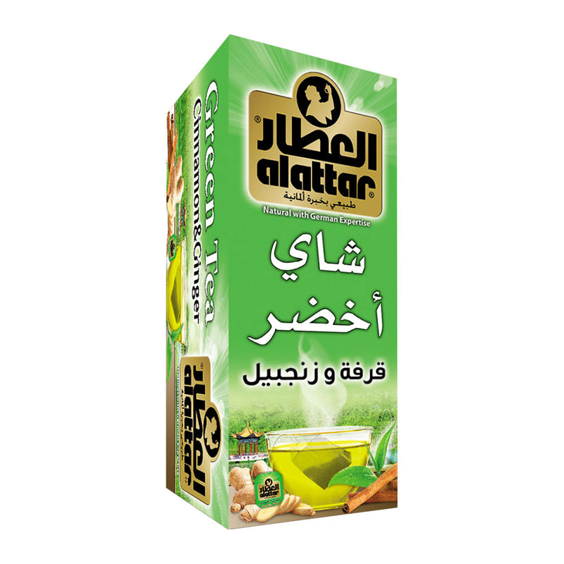 شاي أخضر (قرفة وزنجبيل)