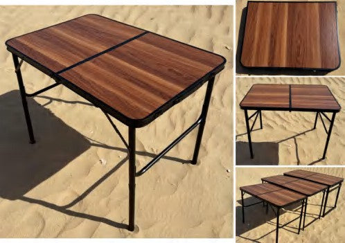 طاولة تخييم 120×60×55-60-70 سم
