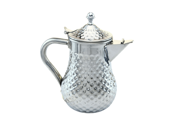 Silver patterned milk dallah 1.5 liters