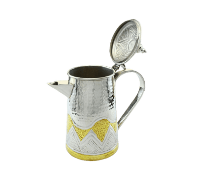 Silver and gold teapot