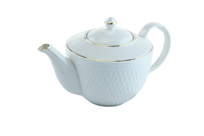 Tea set of 6 cups - white 