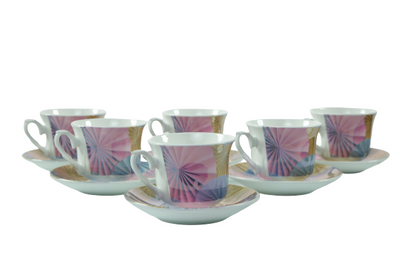 Tea cup set - colorful 