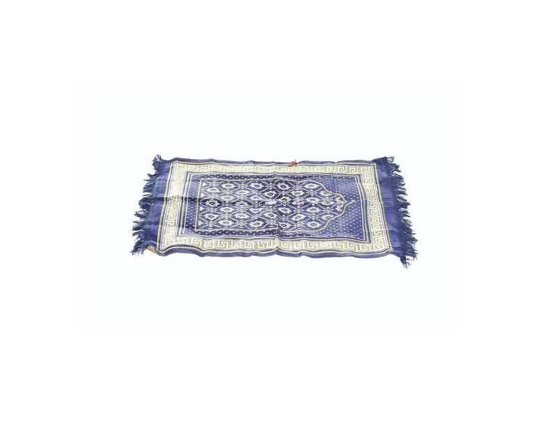 Prayer mat - decorated - blue