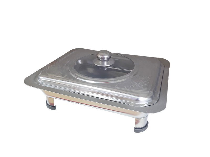 Stainless steel buffet tray - small