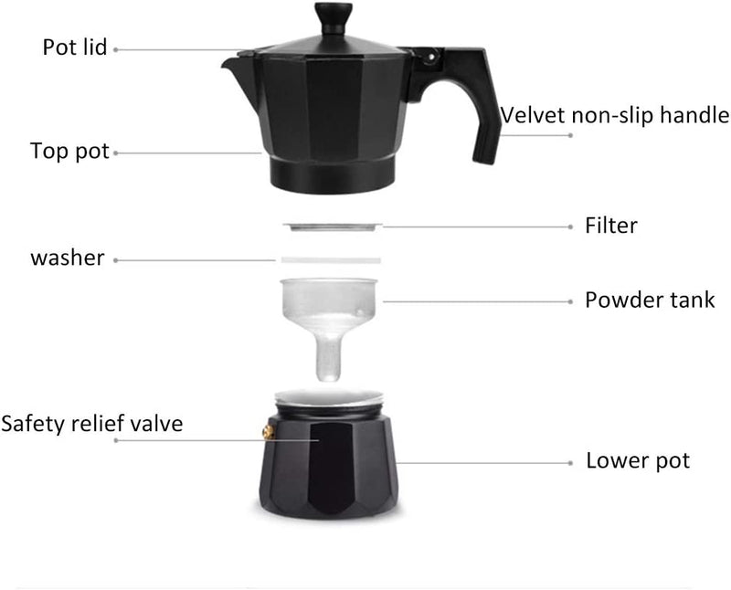 Portable coffee kettle with concentrate drip filter