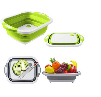 Multi-functional foldable cutting board