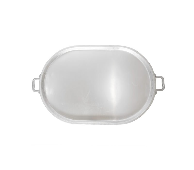 Aluminum oval tray - small