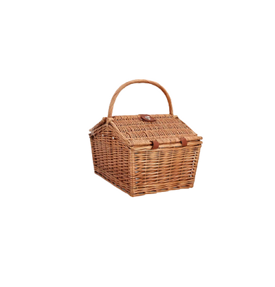 Complete wooden travel basket