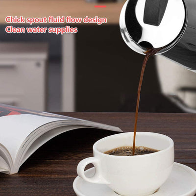 Espresso coffee maker with filter