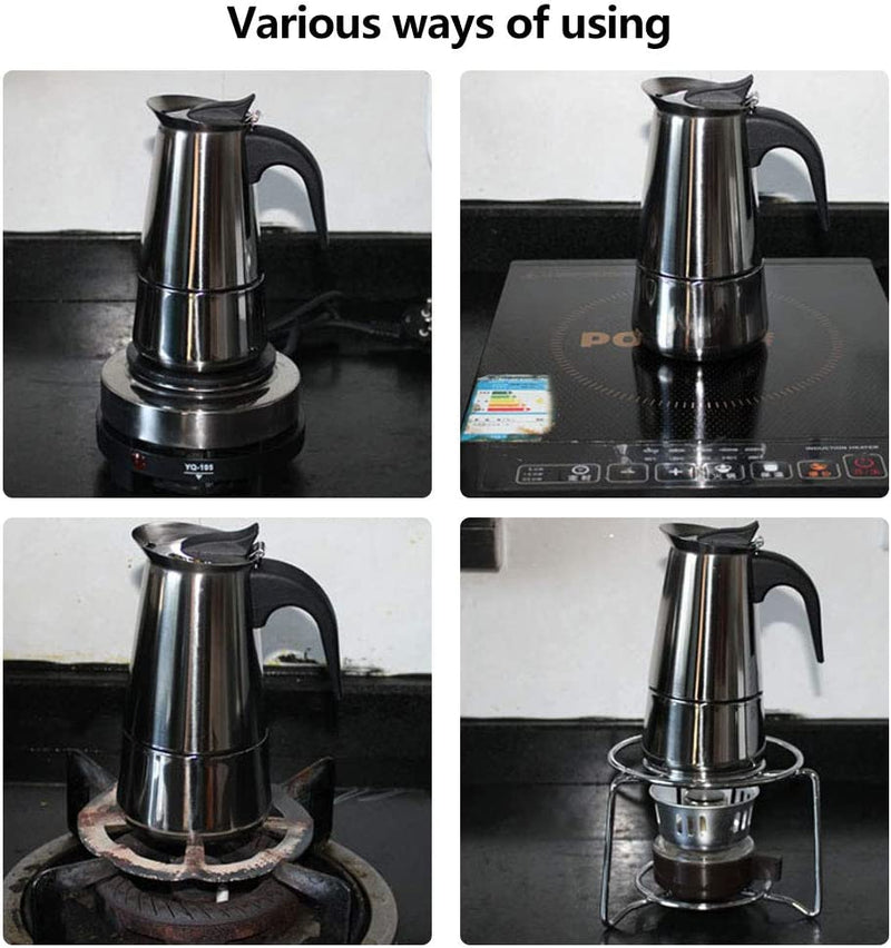 Espresso coffee maker with filter