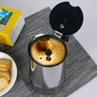 Espresso coffee maker with filter