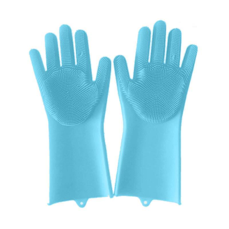 Silicone gloves for cleaning food